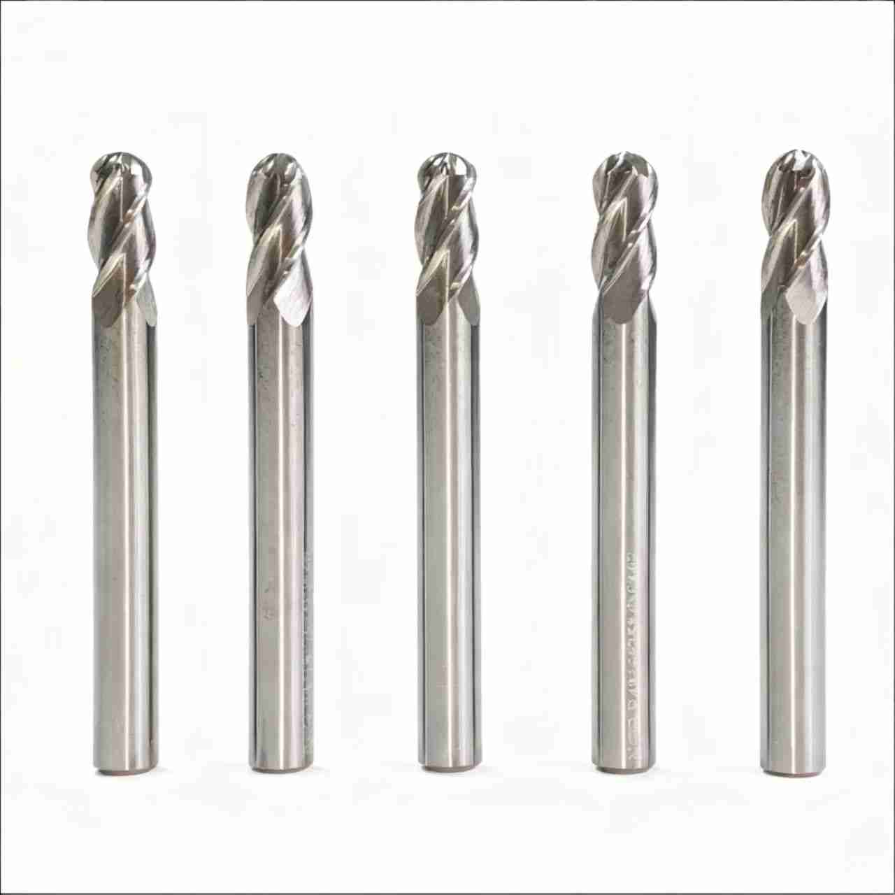 4-Flute Straight Shank Ball Nose End Mill