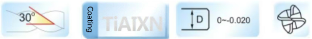 High-performance Long Shank arc End Mill Parameter