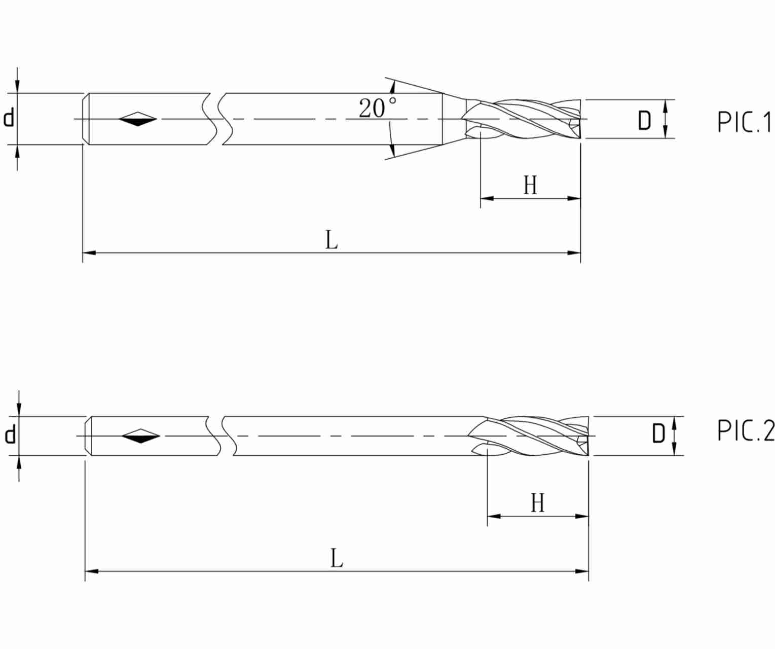 High-performance Flat End Mill