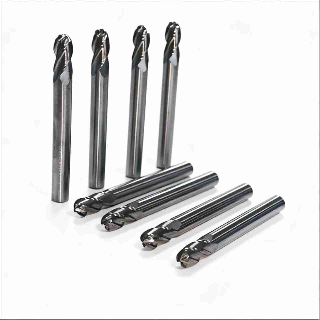 4-Flute Long Shank Ball Nose End Mill