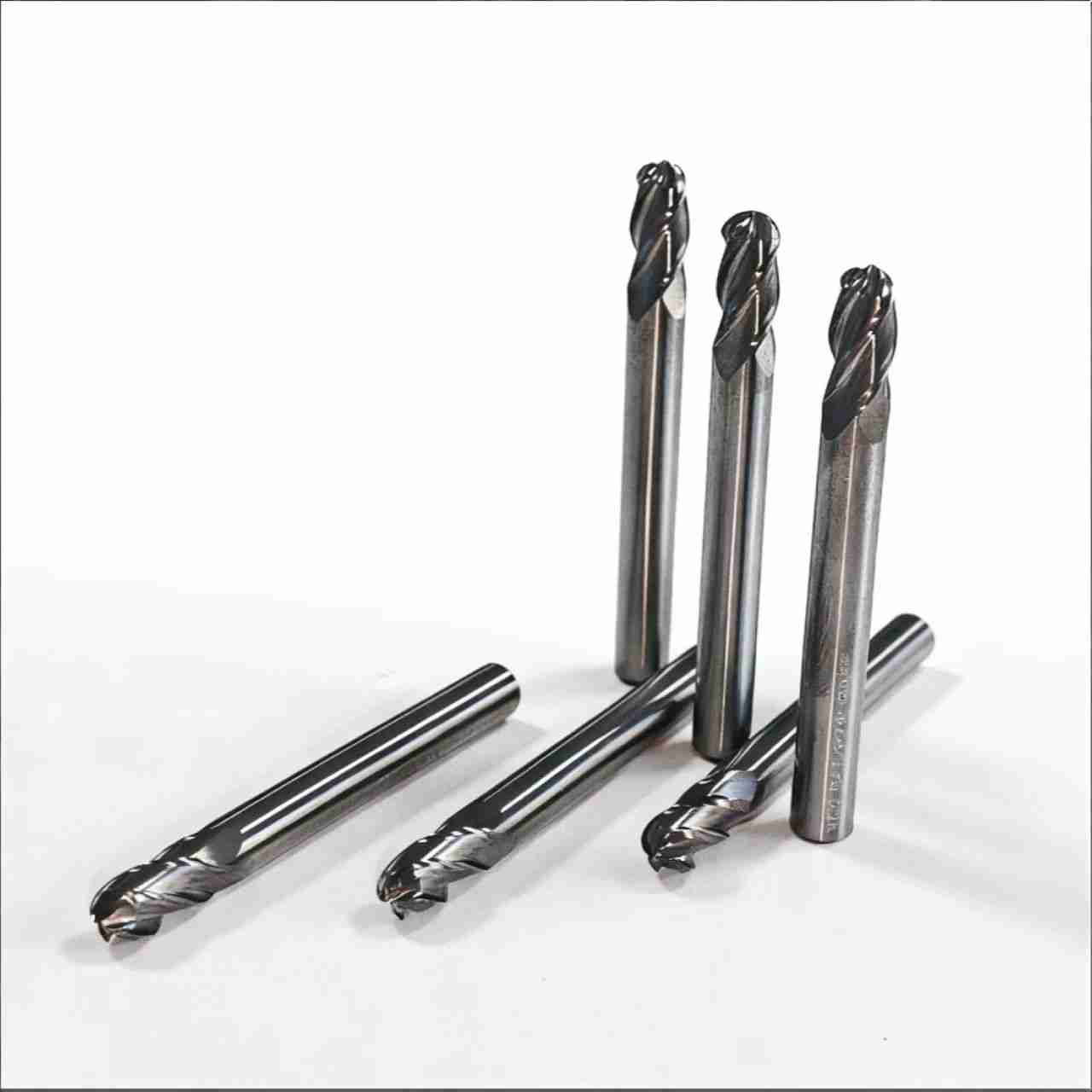 4-Flute Long Shank Ball Nose End Mill