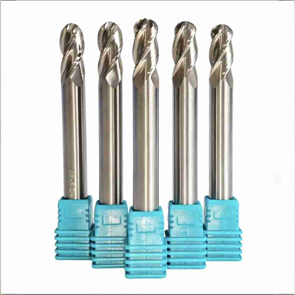 solid carbide ball end mill AlTiN for titanium